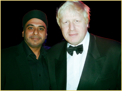 Prime Minister Boris Johnson with Dr Navdeep Singh Bansal 107