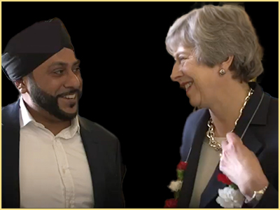 Prime Minster Theresa May with Dr Navdeep Singh Bansal 104