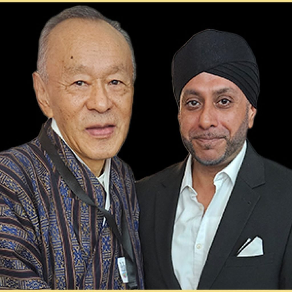 Prime Minister Jigmi Thinley with Dr Navdeep Singh Bansal