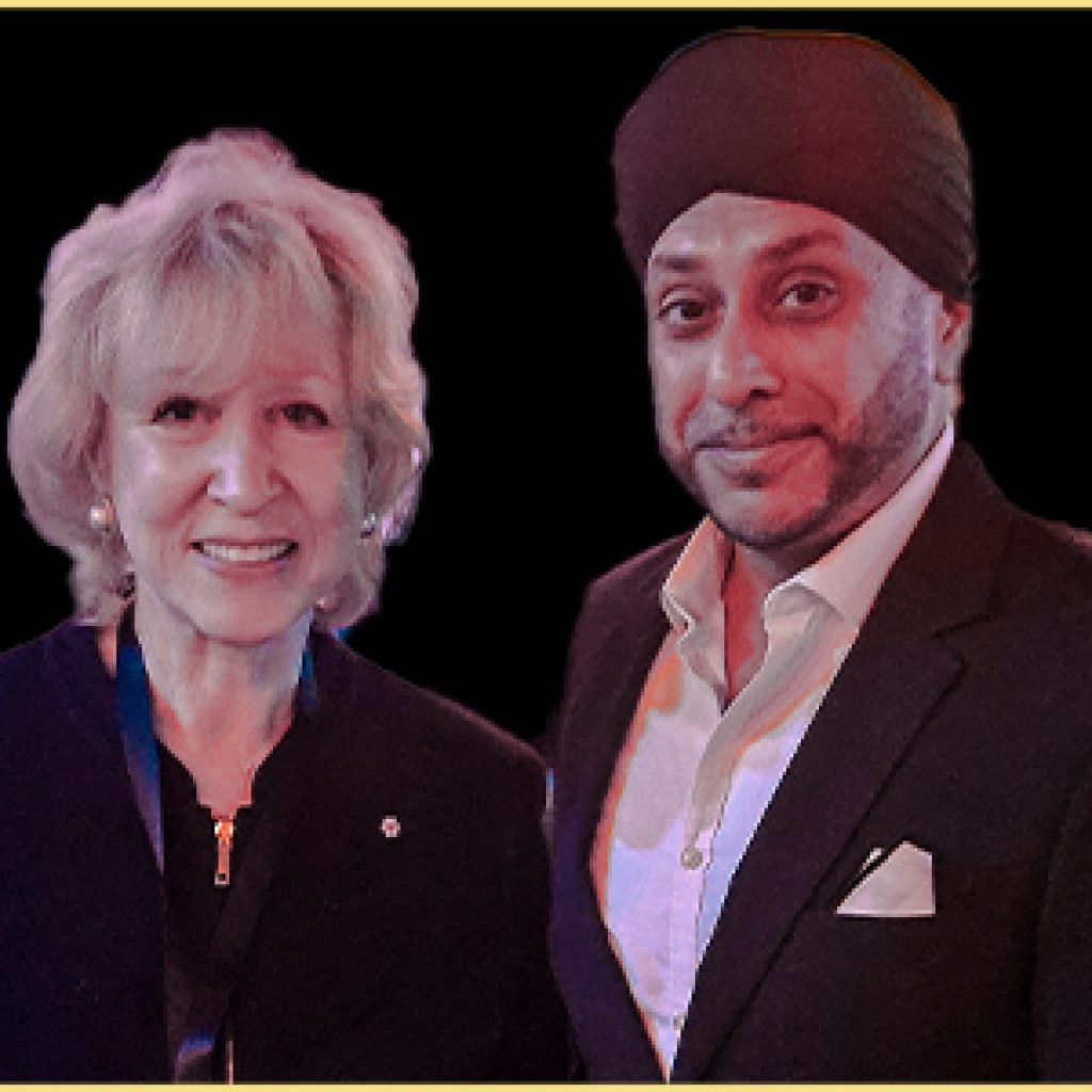 Prime Minister Kim Campbell with Dr Navdeep Singh Bansal