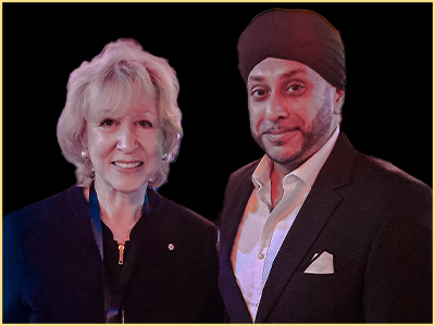 Prime Minister Kim Campbell with Dr Navdeep Singh Bansal